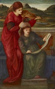 Muzyka, 1877 autorstwa Edward Burne Jones