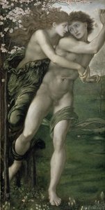 Phyllis i Demophoon, 1870 autorstwa Edward Burne Jones