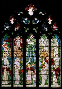 Rzeki raju, 1875 autorstwa Edward Burne Jones