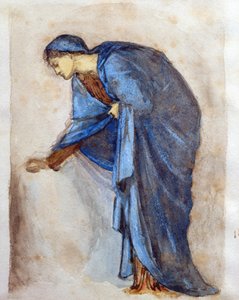 Studium do figury Matki Boskiej (wc) autorstwa Edward Burne Jones