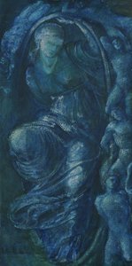 Studium do koła fortuny, 1870 (wc na papierze) autorstwa Edward Burne Jones