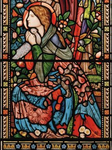 Zwiastowanie, ok. 1860 (witraż) autorstwa Edward Burne Jones