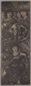 Stworzenie VI, z „Sześciu dni stworzenia”, sfotografowany przez Fredericka Hollyera, ok. 1875-77 (odbitka platynowa) autorstwa Edward Burne Jones