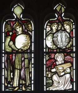 Dni stworzenia, 1874 (witraże) autorstwa Edward Burne Jones