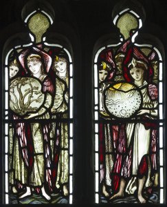 Dni stworzenia, 1874 (witraże) autorstwa Edward Burne Jones