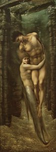 Głębiny morza, 1886 autorstwa Edward Burne Jones