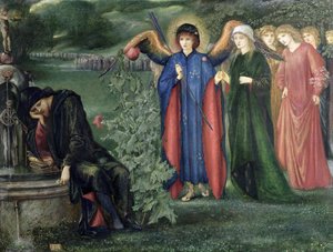 Sen o uczciwych kobietach autorstwa Edward Burne Jones