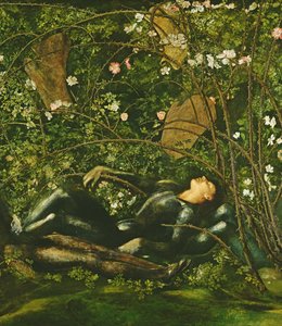 Rycerze i Briar Rose, 1869 autorstwa Edward Burne Jones