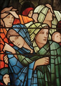 Okno Sądu Ostatecznego, detal, 1897 (witraż) autorstwa Edward Burne Jones