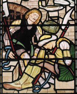 Wyzwolenie św. Piotra, 1862-3 (witraż) autorstwa Edward Burne Jones