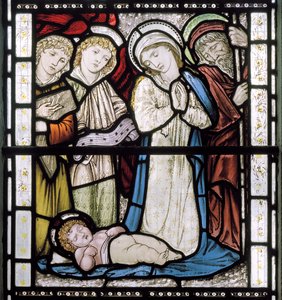 Narodzenia, 1877 (witraż) autorstwa Edward Burne Jones