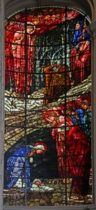 Narodzenia i Zwiastowania Pasterzom, 1885-1897 (witraże) autorstwa Edward Burne Jones