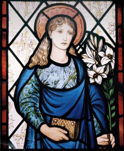 Matka Boża, 1882 (witraż) autorstwa Edward Burne Jones