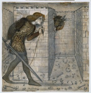 Tezeusz i Minotaur w Labiryncie