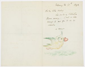 Valentine, List do wnuczki artysty, Angeli Thirkell, 13 lutego 1892 r. autorstwa Edward Burne Jones