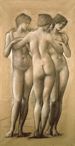 Venus Concordia - Studium Trzech Gracji, 1895 autorstwa Edward Burne Jones