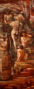 Nimfy leśne, 1881-85 autorstwa Edward Burne Jones