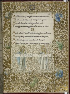 (Całe tom) Rubajat Omara Chajjama, wersety 74-75. autorstwa Edward Coley and Morris William Burne Jones