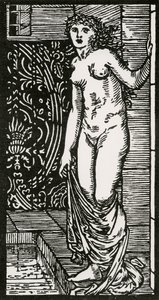 Psyche w Bath, 1866 autorstwa Edward Coley after Burne Jones