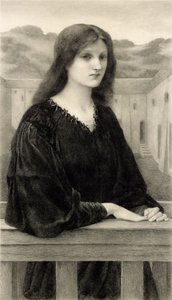Vespertina Quies, grawerowane przez Emile Boilvin (1845-99) wyd. autorstwa Arthura Tooth & Sons, 1897 autorstwa Edward Coley after Burne Jones