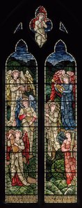 Wilden, All Saints, Morris & Co., Edward Burne-Jones, John Henry Dearle (1859-1932), Angels Of Paradise, Angel Musicians, 1902-1914, Louisa, Alfred, The Baldwins, Premier, Metodysta, Worcesters autorstwa Edward Coley and Dearle Burne-Jones