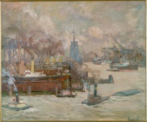Duża stocznia autorstwa Edward Cucuel