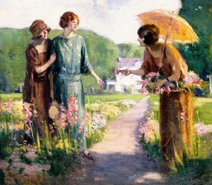 Zbieranie kwiatów autorstwa Edward Cucuel