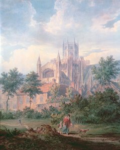 Katedra Ely od południowego wschodu (szczegół) autorstwa Edward Dayes