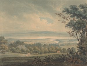 Spotkanie rzek Severn i Wye, niedaleko Chepstow autorstwa Edward Dayes