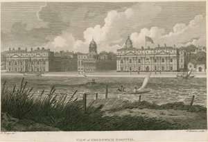 Widok na szpital Greenwich, Londyn