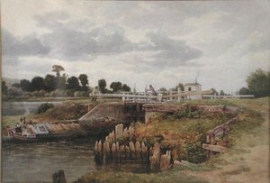 Widok na Tamizę autorstwa Edward Duncan