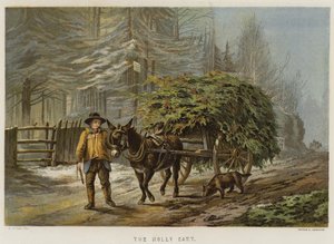 Holly Cart (chromolitho) autorstwa Edward Duncan