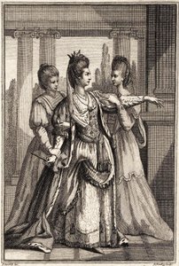 Mary Ann Yates jako Kleopatra w filmie Drydens All for Love ok. 1778 r.