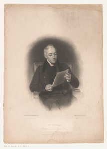 Portret van uitgevera Johna Murraya Pan Murray, wydawca dzieł Lorda Byrona (tytuł na obiekcie) autorstwa Edward Finden