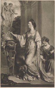 Lady Sarah Bunbury Składająca ofiary Łaskom autorstwa Edward Fisher