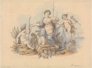 Alegoria handlu morskiego autorstwa Edward Francis Burney