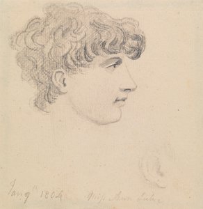 9 stycznia 1804, panna Ann Lukie (?) autorstwa Edward Francis Burney
