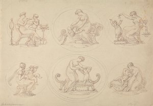 Sześć studiów nad zabawą matki i córki autorstwa Edward Francis Burney