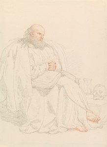 Św. Hieronim medytujący autorstwa Edward Francis Burney