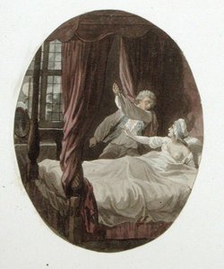 Intruz, ilustracja do „Widza”, ok. 1810 (akwarela na papierze)