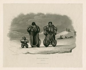 Grupa Eskimosów, Igloolik autorstwa Edward Francis Finden