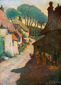 Wioska Thurlestone, South Devon, 1924-1926 autorstwa Edward Frederick Ertz
