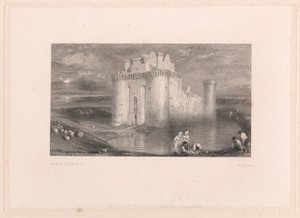Zamek Caerlaverock autorstwa Edward Goodall