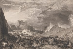 Zamek Tantallon autorstwa Edward Goodall