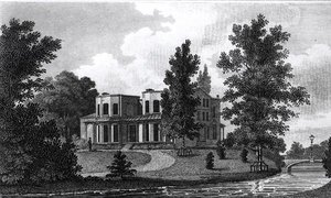 Willa Lorda Nelsona w Merton, opublikowana w 1806 r. autorstwa Edward Gyfford
