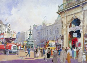 „Piccadilly Circus”, 1920 autorstwa Edward Harry Handley Read