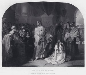 „Idź i nie grzesz więcej” (grawerunek) autorstwa Edward Henry (after) Corbould