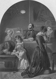 Kult rodzinny, c1870 autorstwa Edward Henry Corbould