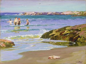 Odpływ, c.1915 autorstwa Edward Henry Potthast