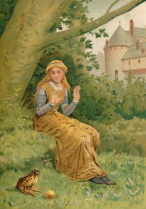 Książę żaby i córka króla, 1901 autorstwa Edward Henry Wehnert